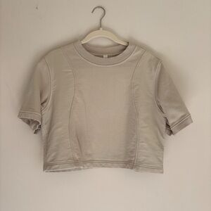 lululemon athletica Cream Crop Top